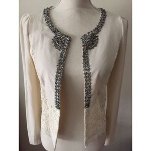 Sweewë Paris Long Sleeve Beaded Cardigan Size M/L